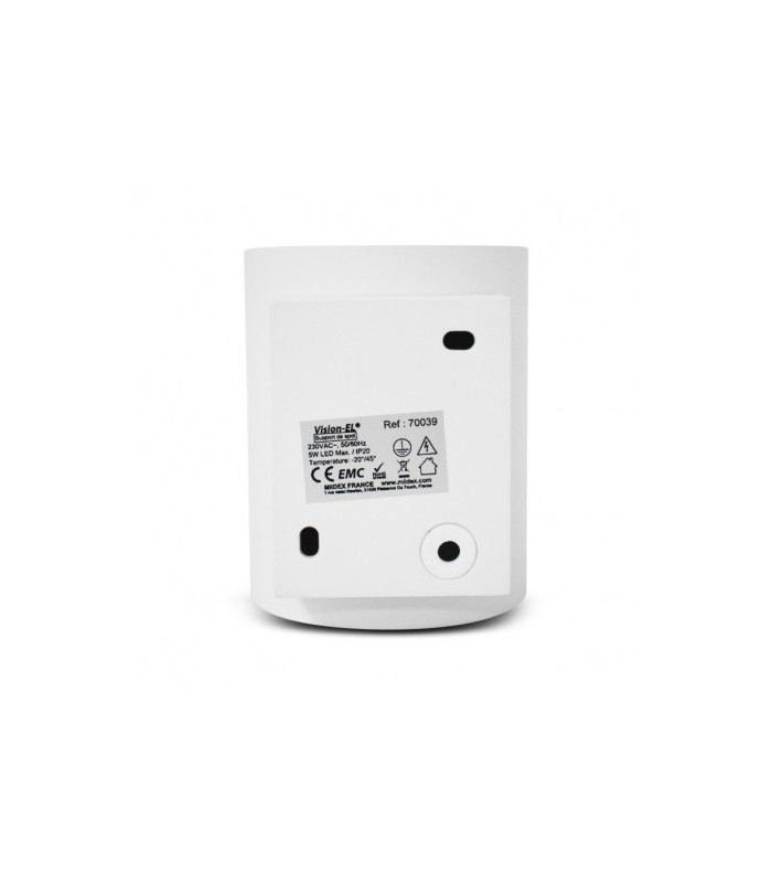 Aplique Pared Cilindro 1xG9 IP20 Blanco / Oro