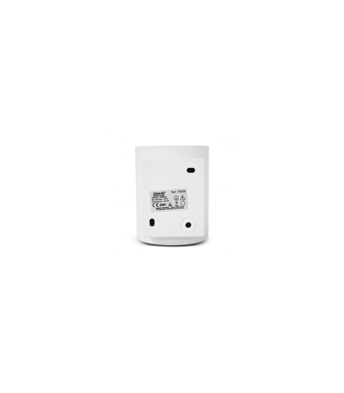 Aplique Pared Cilindro 1xG9 IP20 Blanco / Oro