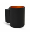 Aplique Pared Cilindro 1xG9 IP20 Negro / Oro