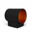 Aplique Pared Cilindro 1xG9 IP20 Negro / Oro