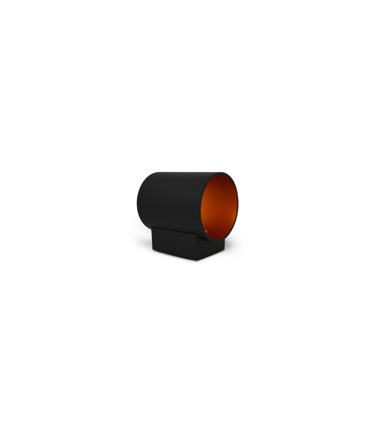 Aplique Pared Cilindro 1xG9 IP20 Negro / Oro