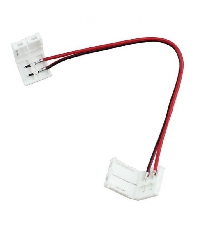 Ficha con cable para unir tiras de LED 10mm