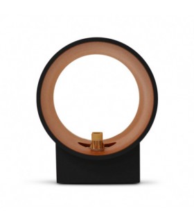 Aplique Pared Cilindro 1xG9 IP20 Negro / Oro
