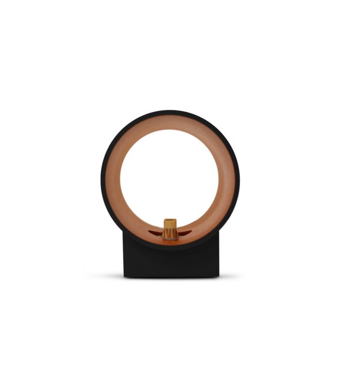 Aplique Pared Cilindro 1xG9 IP20 Negro / Oro