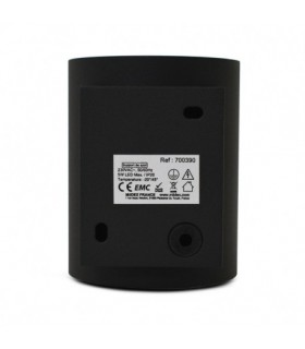 Aplique Pared Cilindro 1xG9 IP20 Negro / Oro