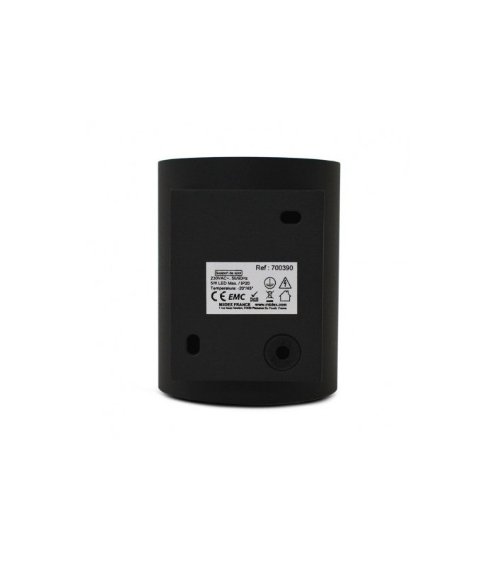 Aplique Pared Cilindro 1xG9 IP20 Negro / Oro