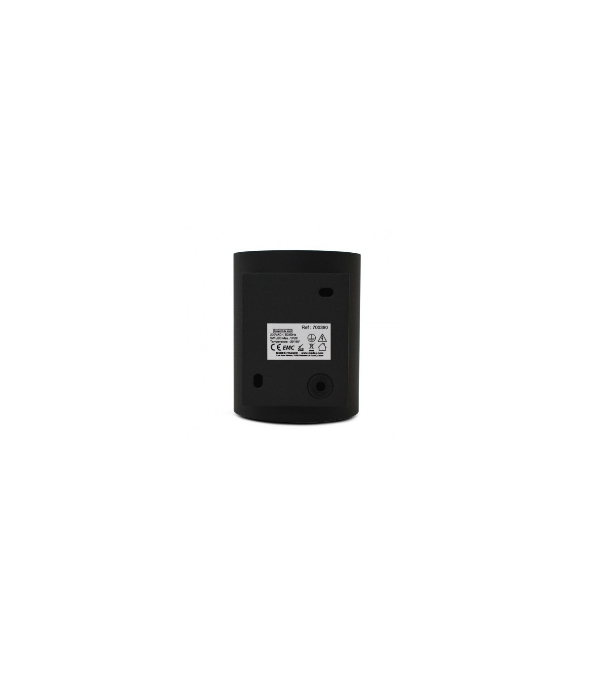 Aplique Pared Cilindro 1xG9 IP20 Negro / Oro