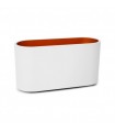 Aplique Pared Ovalado 1xG9 IP20 Blanco / Oro