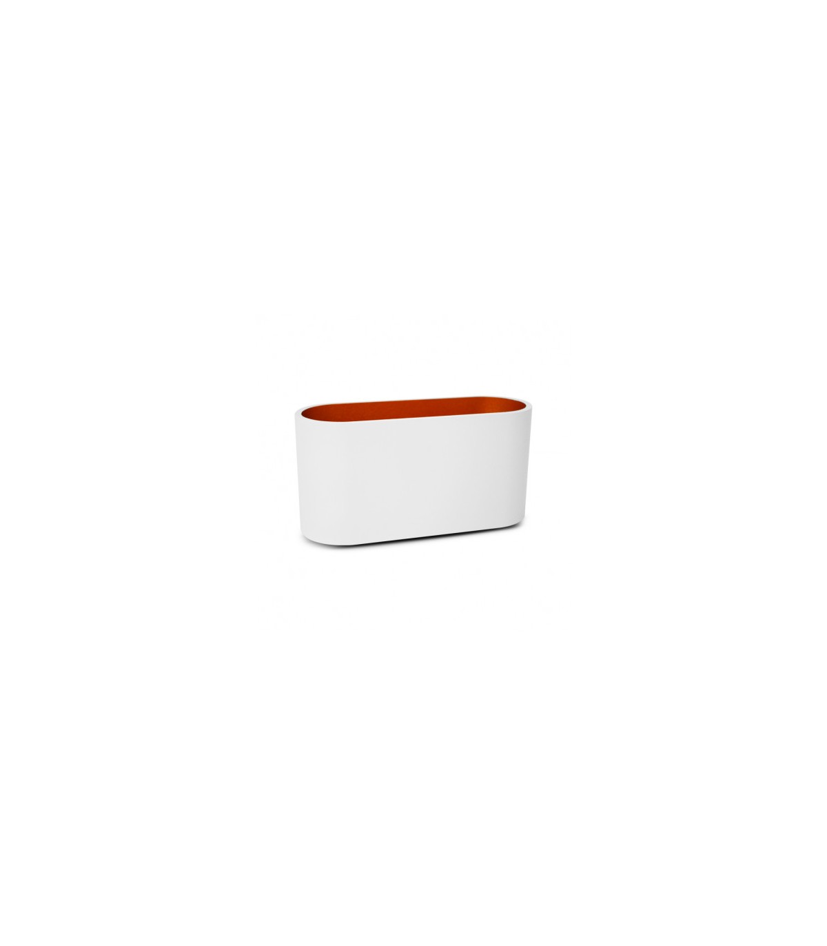 Aplique Pared Ovalado 1xG9 IP20 Blanco / Oro
