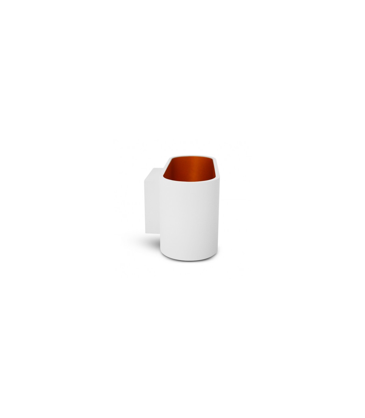 Aplique Pared Ovalado 1xG9 IP20 Blanco / Oro