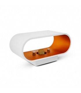Aplique Pared Ovalado 1xG9 IP20 Blanco / Oro