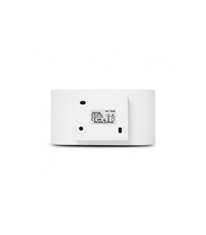 Aplique Pared Ovalado 1xG9 IP20 Blanco / Oro