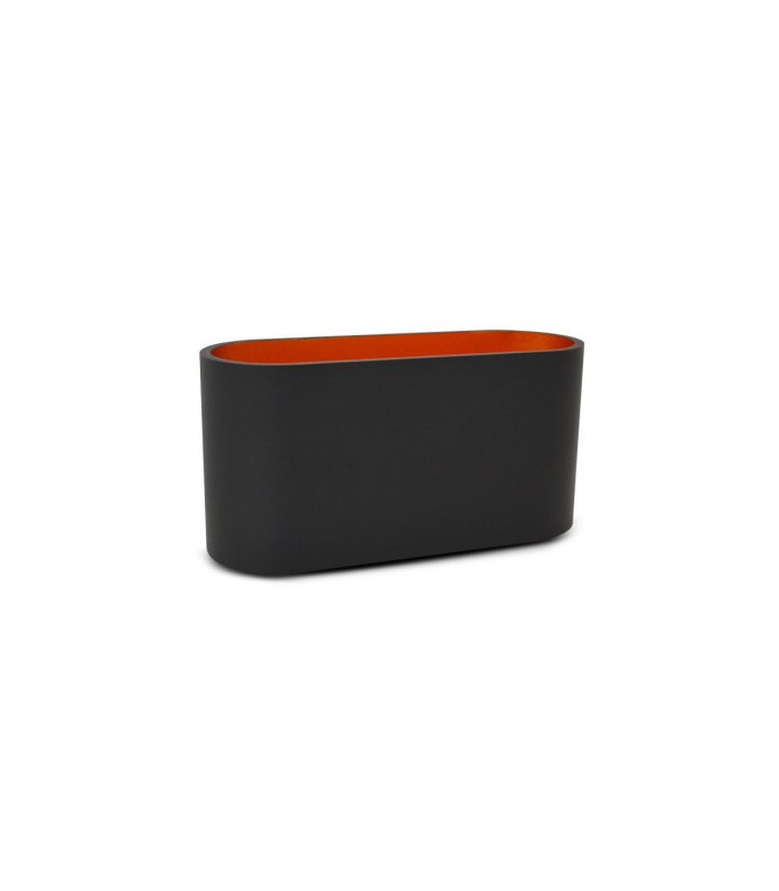 Aplique Pared Ovalado 1xG9 IP20 Negro / Oro
