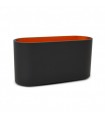 Aplique Pared Ovalado 1xG9 IP20 Negro / Oro