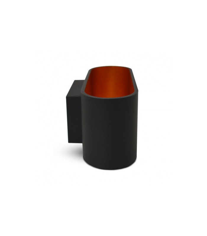 Aplique Pared Ovalado 1xG9 IP20 Negro / Oro