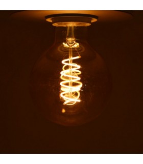 Bombilla Led Filamentos Espiral G95 4W 260Lm 300º E27 2700K