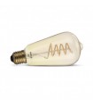 Bombilla Led Filamentos Espiral ST64 4W 260Lm 300º E27 2700K