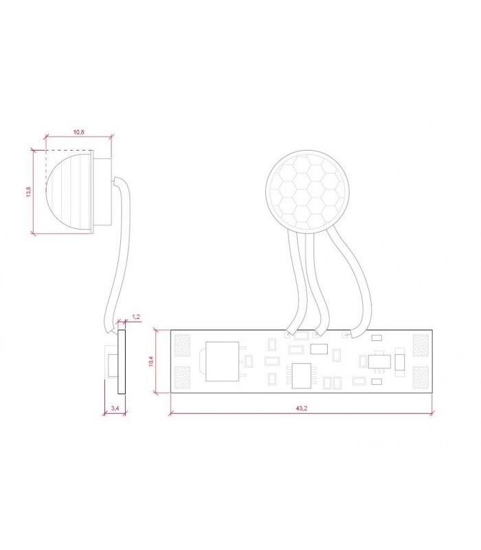 Interruptor Proximidad PWM para Tiras Led Monocolor 12-24V
