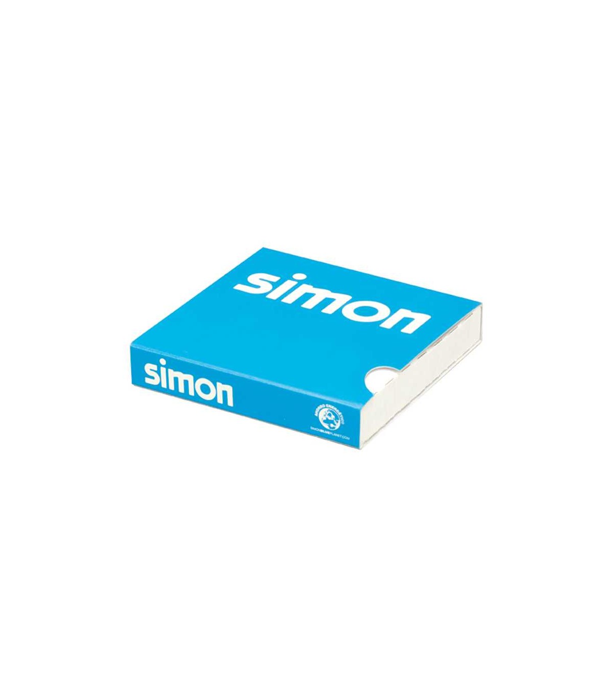 Marco 1 Elemento Blanco Base Cromo Simon 82 Detail
