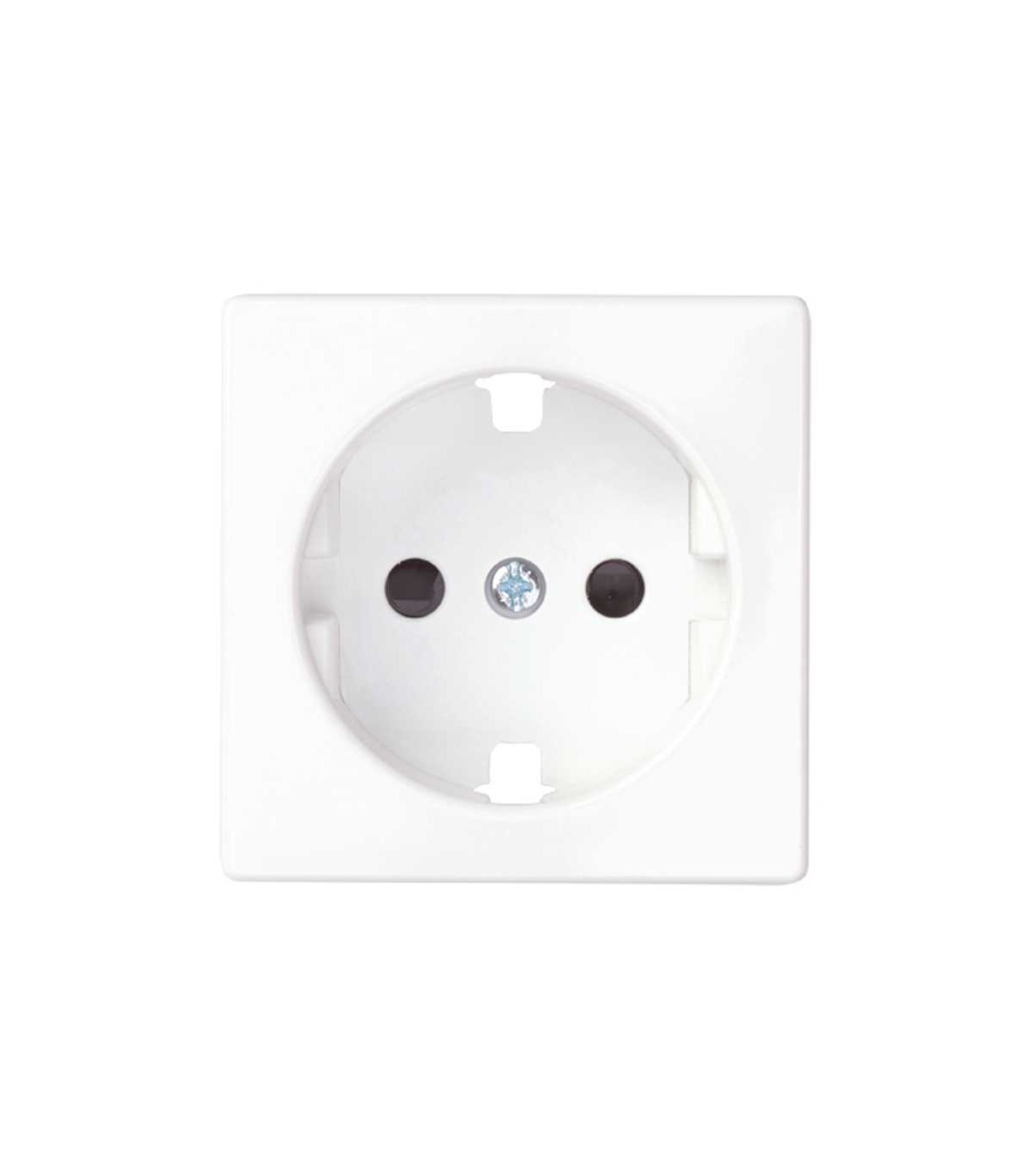 Tapa Enchufe Schuko 2P + TT + LAT Blanco Simon 82