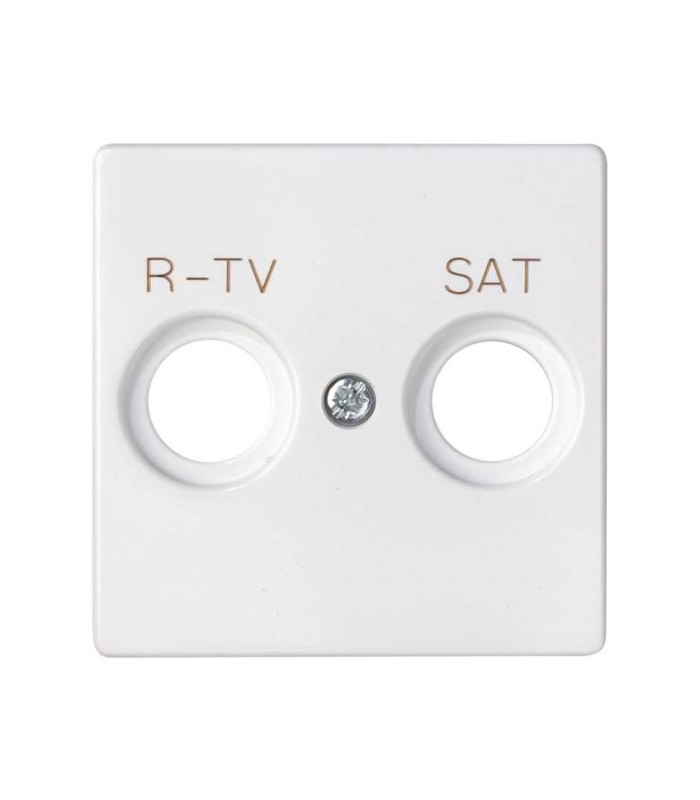 Tapa Toma R-TV + SAT Blanco Simon 82