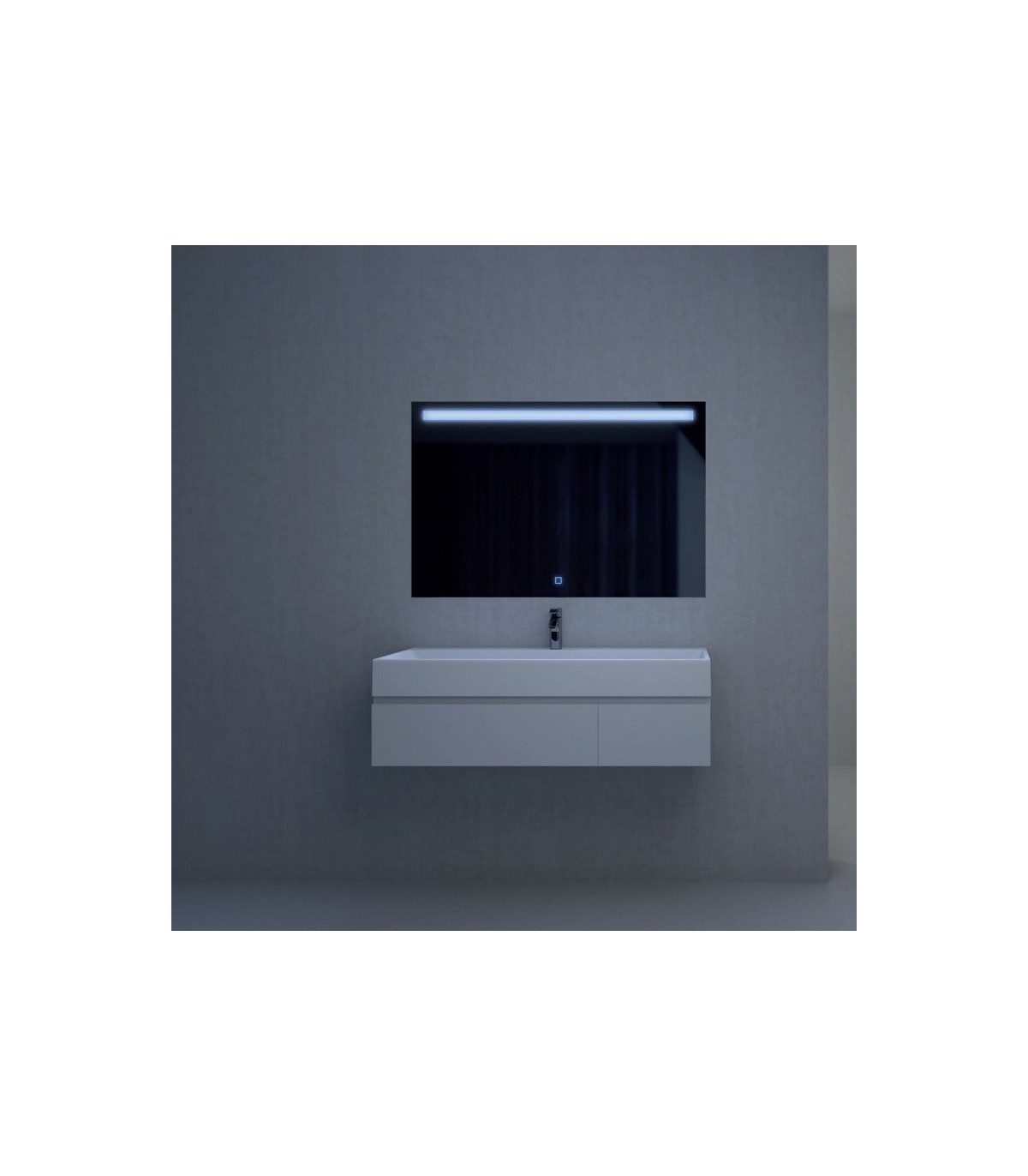 Espejo Baño Pot 3W 330Lm 80x80cm (5mm) IP44