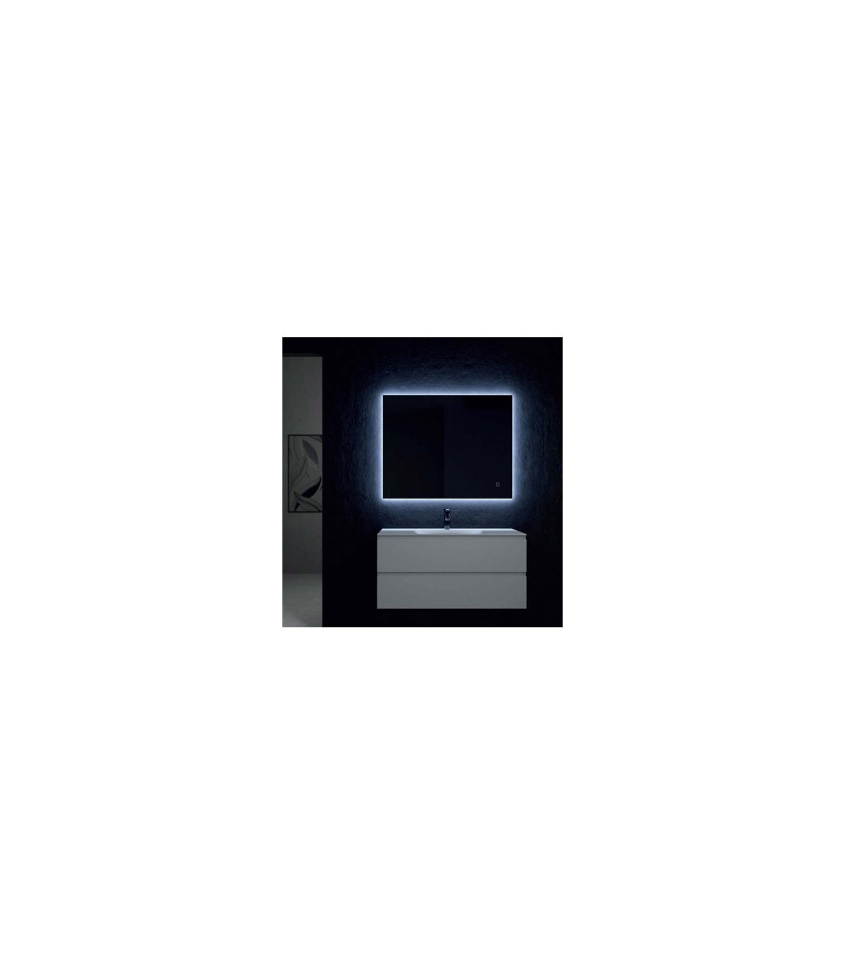 Espejo Baño Sila 17W 1840Lm 100x80cm (5mm) IP44