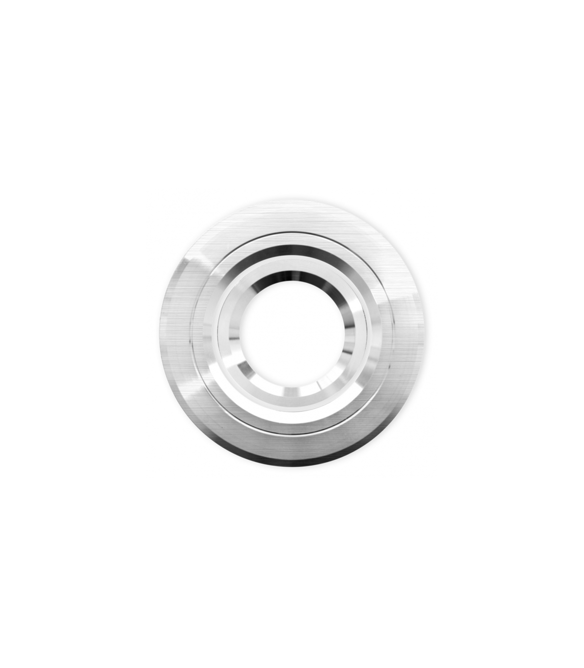 Aro Empotrable Basculante Andros Redondo Aluminio / Cromo 10D