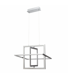 Lámpara Colgante Cubo Cromo 50W 3500Lm 4000K
