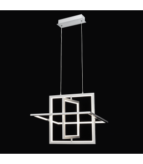 Lámpara Colgante Cubo Cromo 50W 3500Lm 4000K