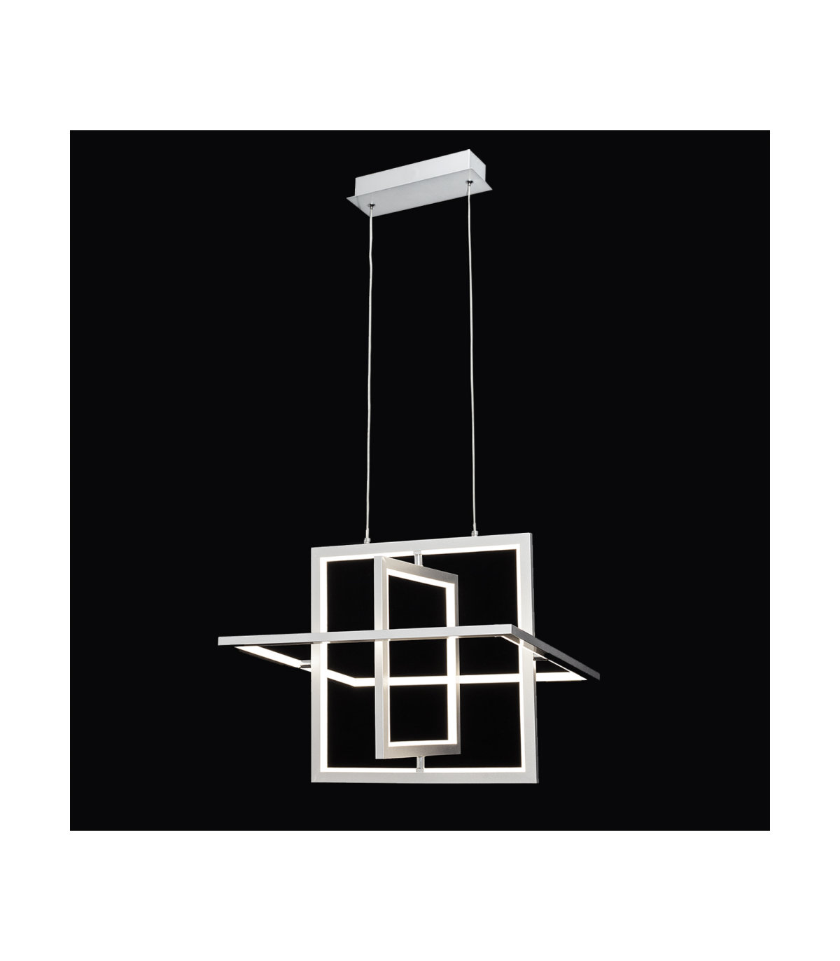 Lámpara Colgante Cubo Cromo 50W 3500Lm 4000K