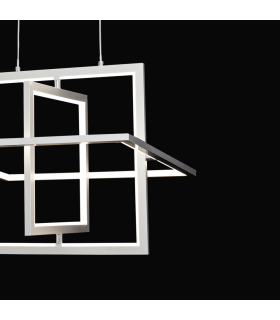 Lámpara Colgante Cubo Cromo 50W 3500Lm 4000K