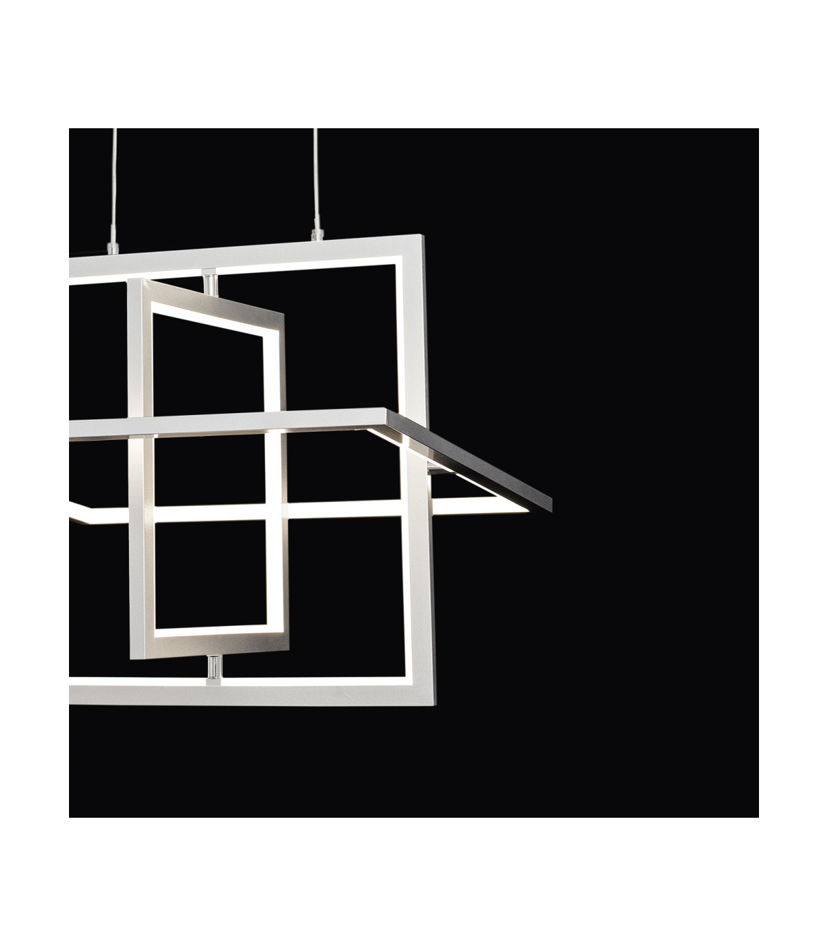 Lámpara Colgante Cubo Cromo 50W 3500Lm 4000K