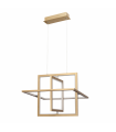 Lámpara Colgante Cubo Oro 50W 3500Lm 4000K