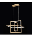 Lámpara Colgante Cubo Oro 50W 3500Lm 4000K