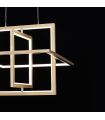 Lámpara Colgante Cubo Oro 50W 3500Lm 4000K