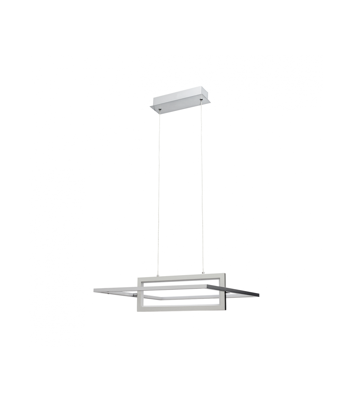 Lámpara Colgante Rectangular Cromo 40W 2800Lm 4000K