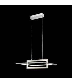 Lámpara Colgante Rectangular Cromo 40W 2800Lm 4000K