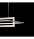 Lámpara Colgante Rectangular Cromo 40W 2800Lm 4000K