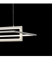 Lámpara Colgante Rectangular Cromo 40W 2800Lm 4000K