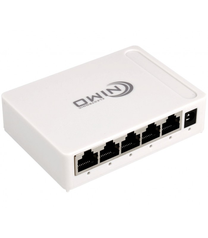 Switch 5 Puertos RJ45 100 / 1000 Mbps Nimo