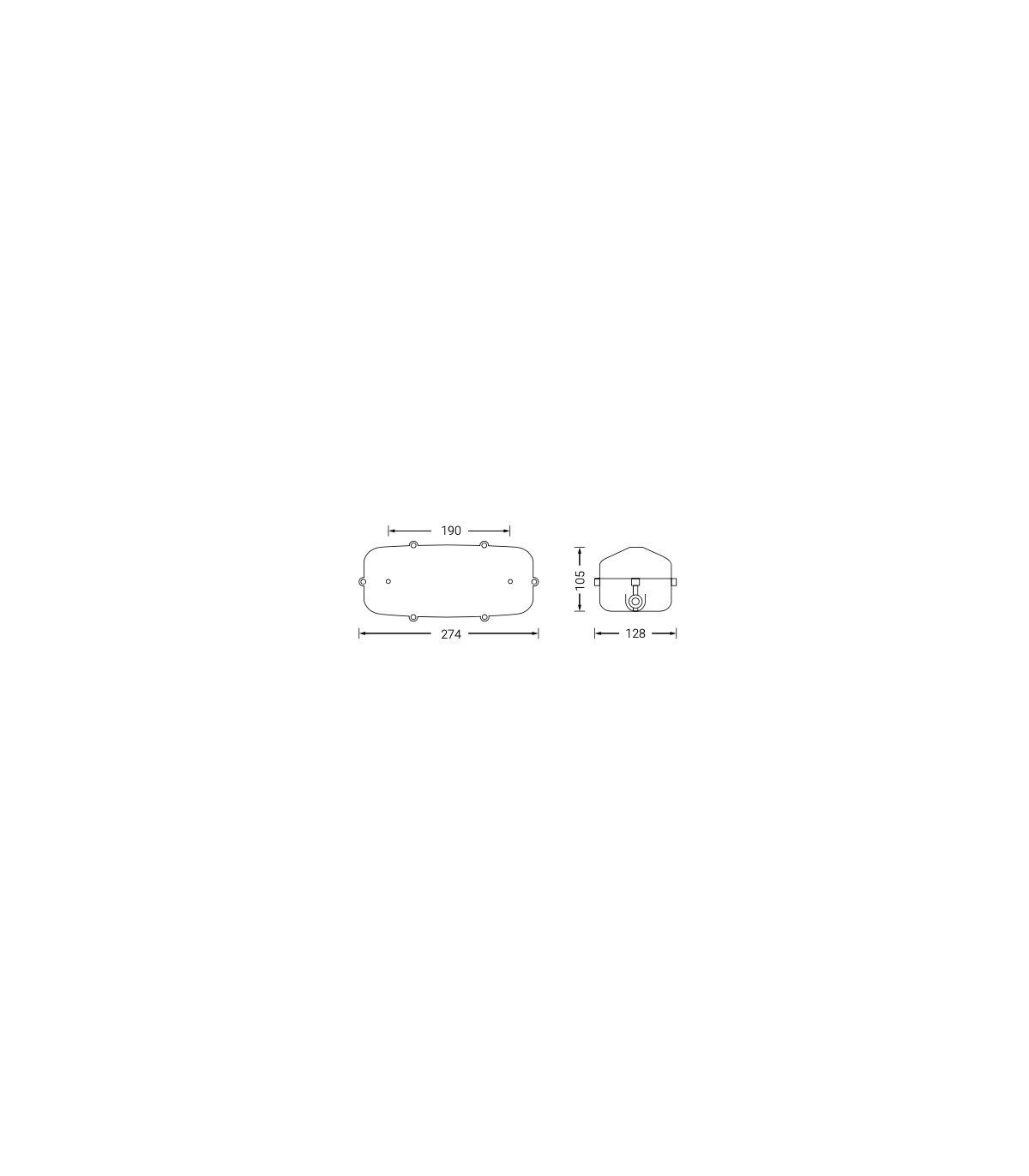 Emergencia Aura65 105Lm 1H IP65 Normalux 5700K