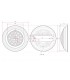 Foco LED Piscina Superf. 24W 1.920Lm Ø300mm 4500K IP68