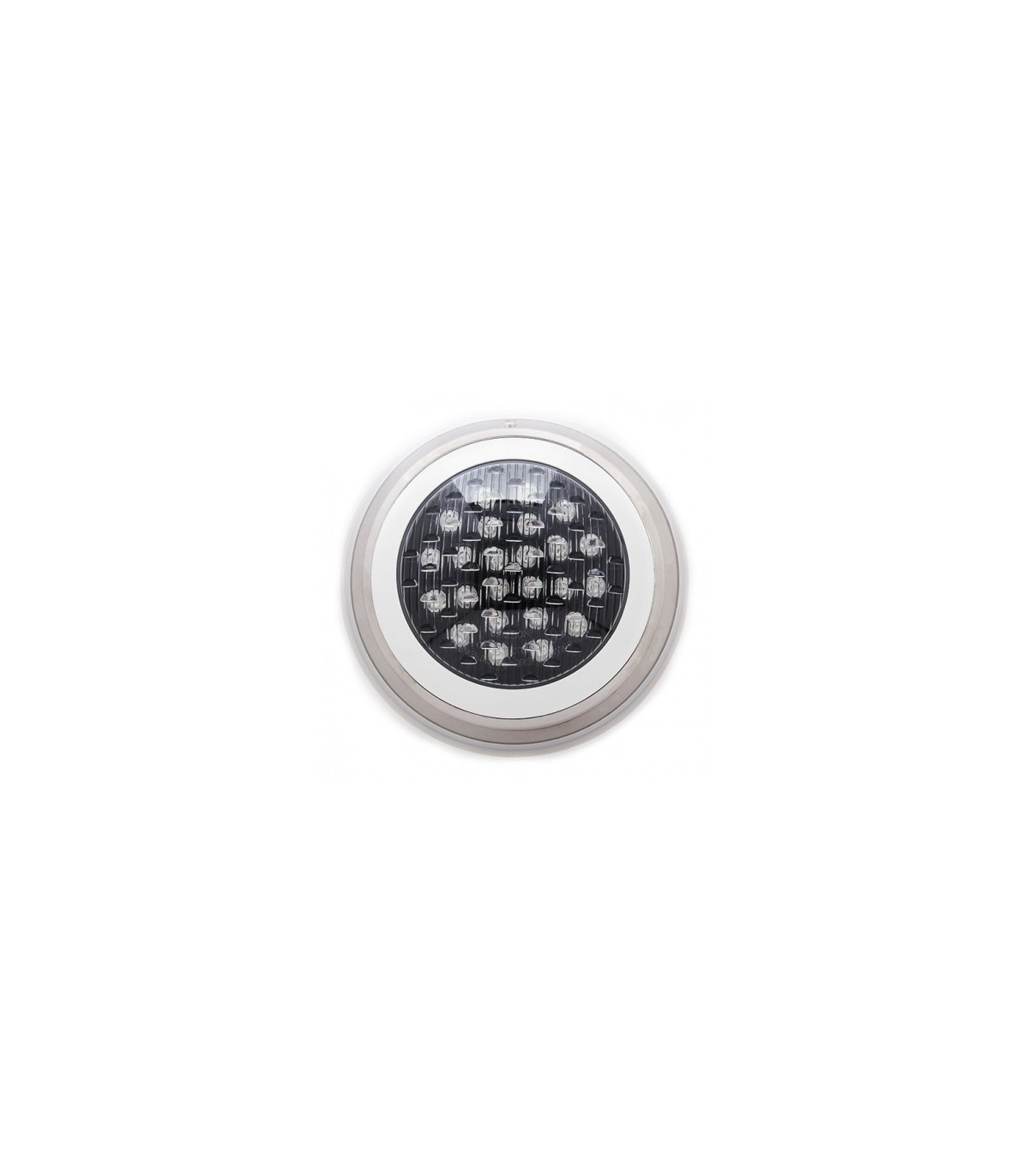 Foco de piscina LED Superficie AC 12V 24W Ø300mm  RGB con mando IP68