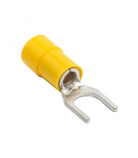Terminal Preaislado Horquilla 2.5-6 mm² Ø4 Amarillo