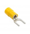 Terminal Preaislado Horquilla 2.5-6 mm² Ø4 Amarillo