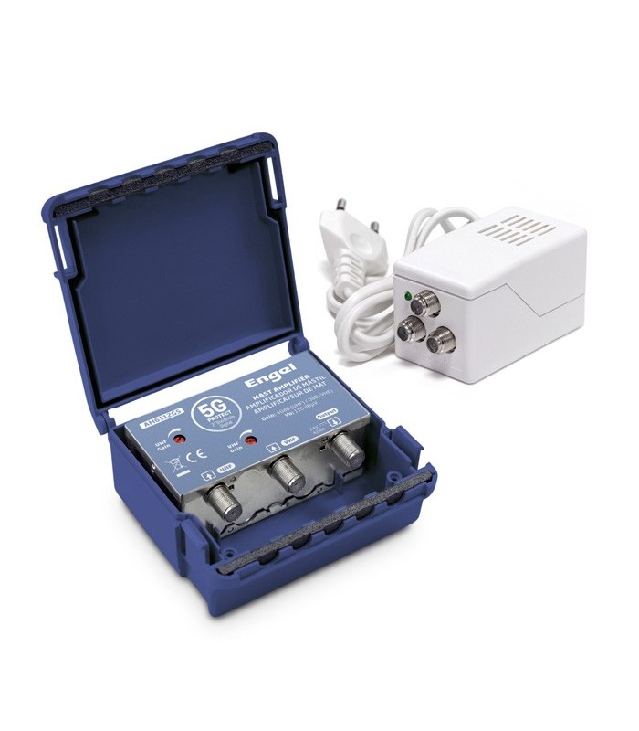 Kit Amplificador Mástil Blindado AM6212G5 + Fuente L6120