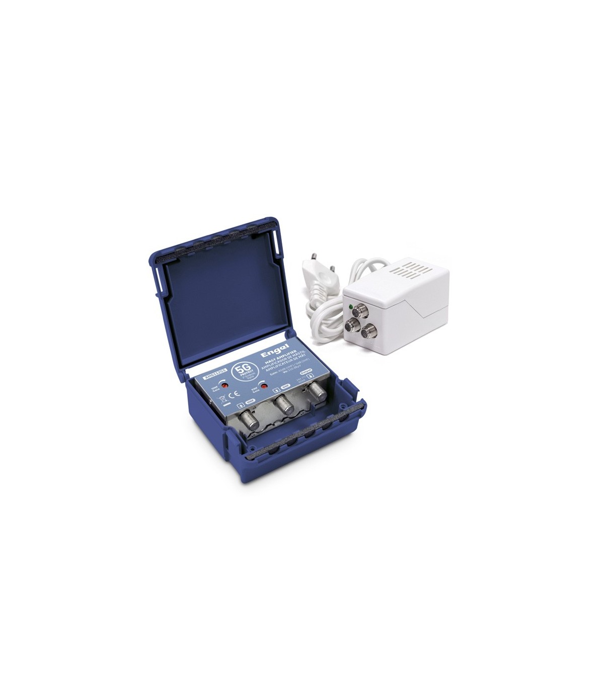 Kit Amplificador Mástil Blindado AM6212G5 + Fuente L6120