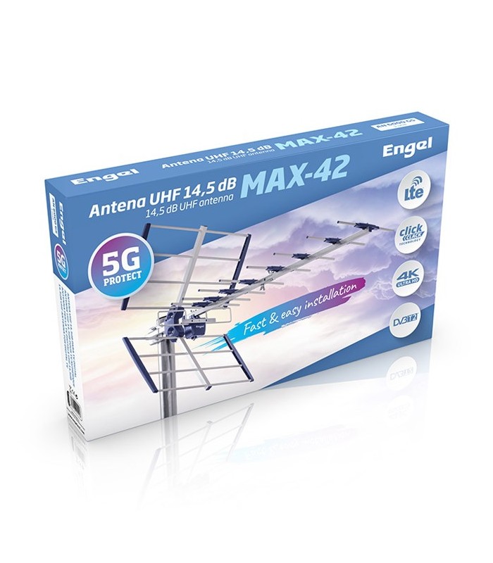 Antena UHF 14,5 dB MAX-42. Con Filtro 5G