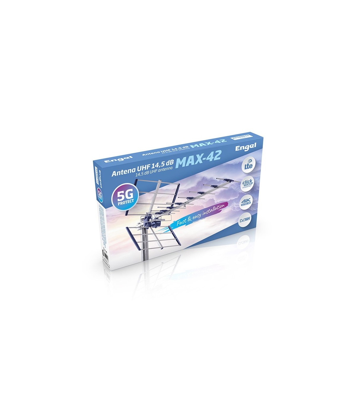 Antena UHF 14,5 dB MAX-42. Con Filtro 5G
